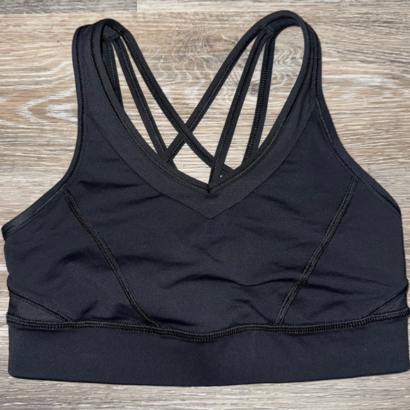 Lululemon Black Strap It Like It’s Hot Sports Bra - Size 4 - Picture 2 of 7
